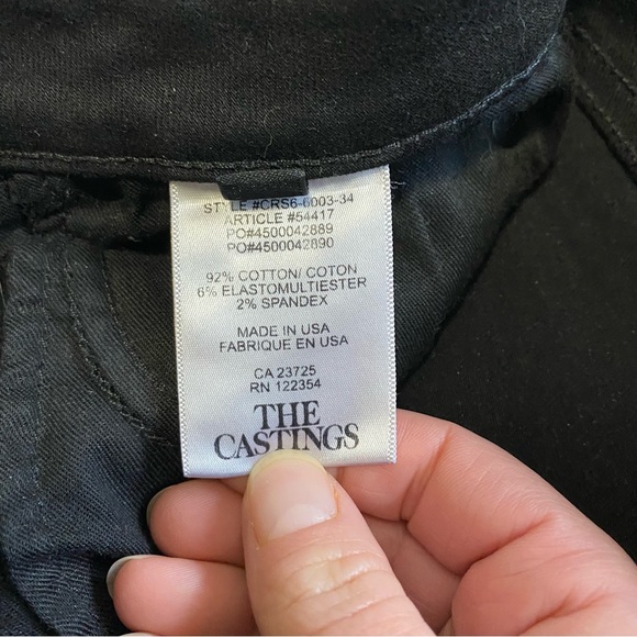 Aritzia The Castings Mid Rise Skinny Jean Black size 25 - Picture 12 of 16
